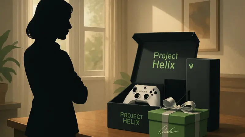 Подарочный набор Xbox Project Helix, подпись Аши Шармы