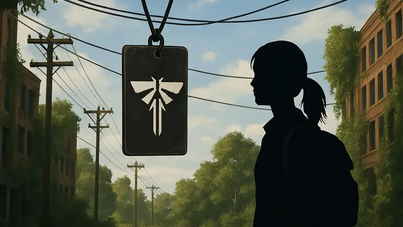 Логотип The Last of Us с изображением предмета "Powerlines", привлекающего внимание фанатов серии.