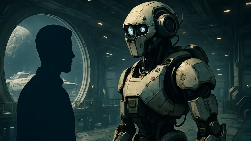 Новый робот-спутник в дополнении Terran Armada для игры Starfield.