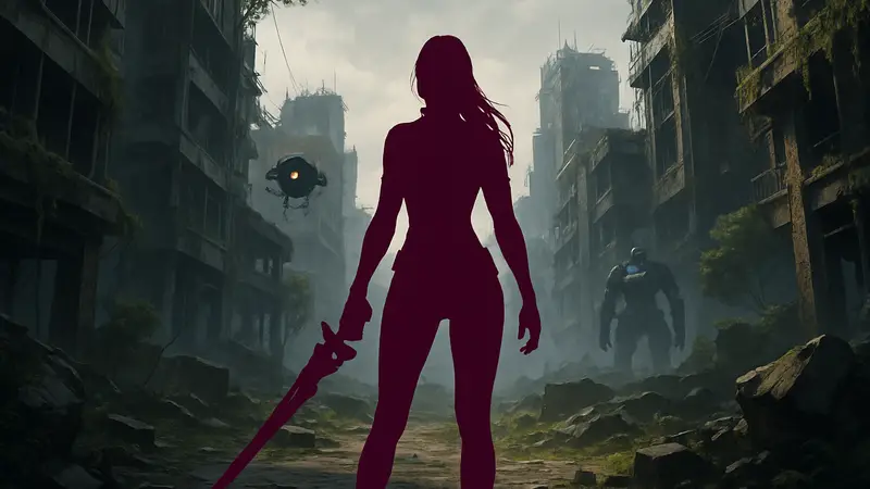 Главная героиня Иви из игры Stellar Blade: BLOOD RAIN, геймплей или концепт-арт