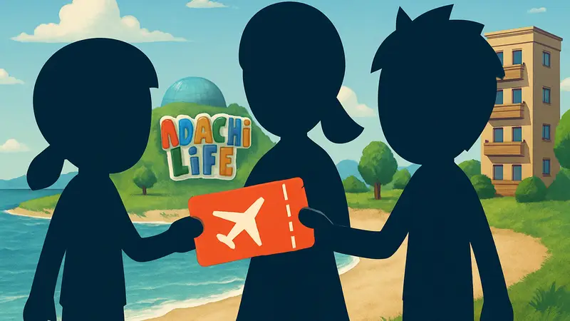 Мии из Tomodachi Life: Living the Dream держат билет на путешествие