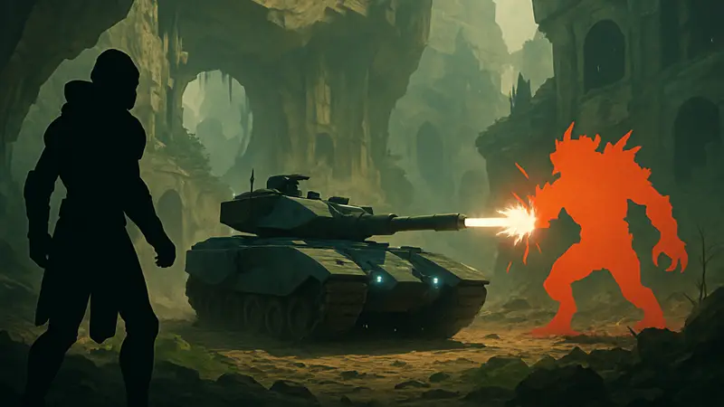 Танк Дрейк в Destiny 2, разрушающий Отвратительных в миссии «Коварство».