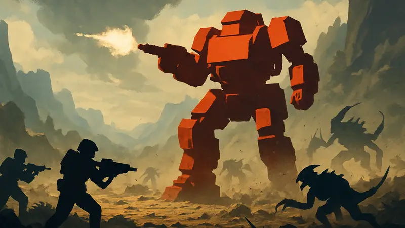 Игроки Helldivers 2 сражаются с врагами, используя новый экзоскелет из Warbond «Эксперты Экзоскелетов».