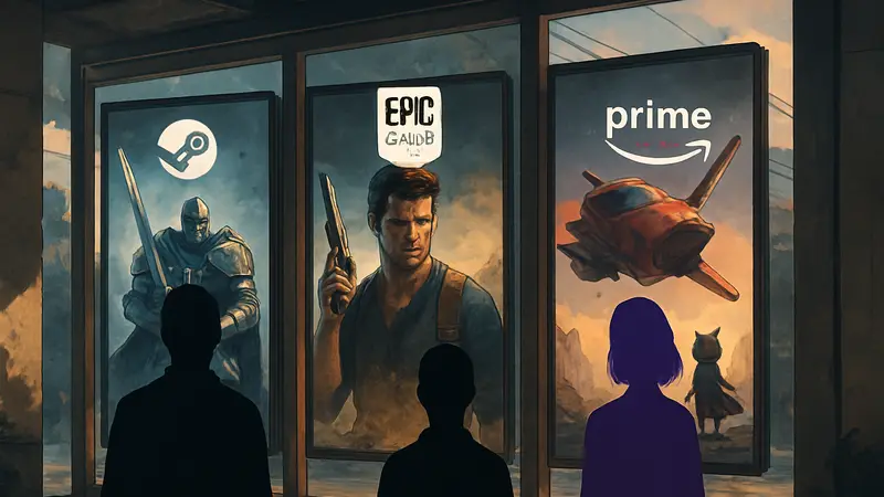 Обложки бесплатных игр на Steam, Epic Games Store и Prime Gaming в марте 2026
