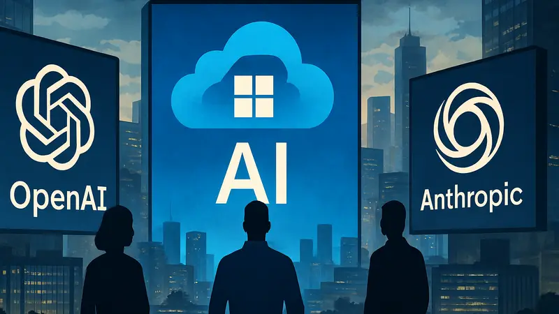 Microsoft Azure AI, конкурирующий с моделями OpenAI и Anthropic на рынке облачных вычислений