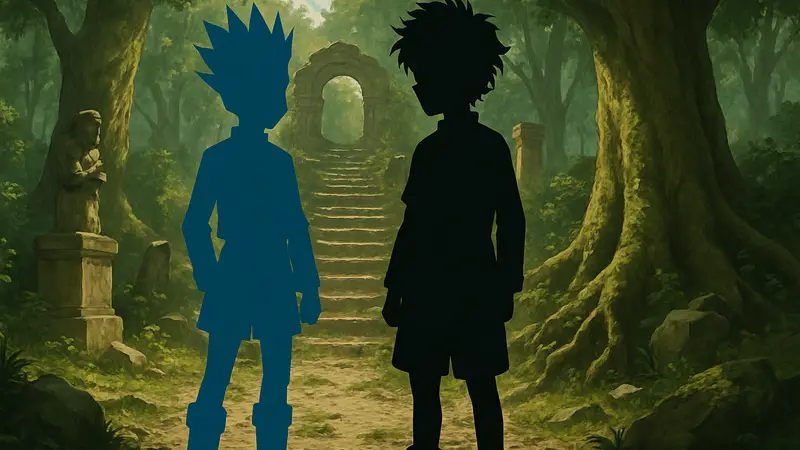 Обложка 39-го тома манги Hunter x Hunter с главными героями Гона и Киллуа