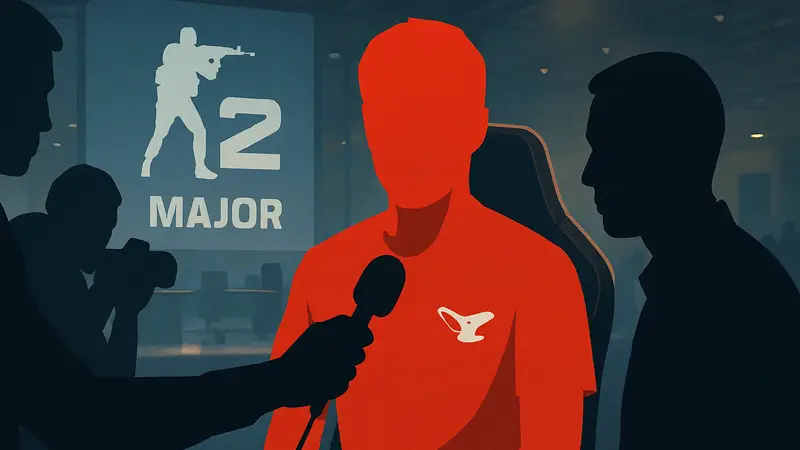 Киберспортсмен dexter из команды MOUZ дает интервью о Major