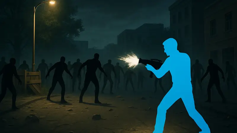 Изображение игрового процесса Yet Another Zombie Defense HD, зомби-шутер на ПК в Steam.