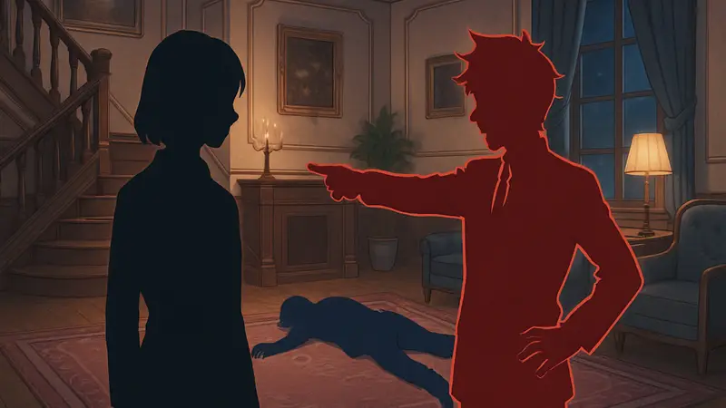 Скриншот из игры Path of Mystery: A Brush with Death, выполненной в аниме-стилистике