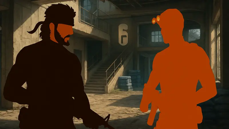 Солид Снейк и Сэм Фишер из Metal Gear Solid и Splinter Cell встречаются в Rainbow Six Siege.