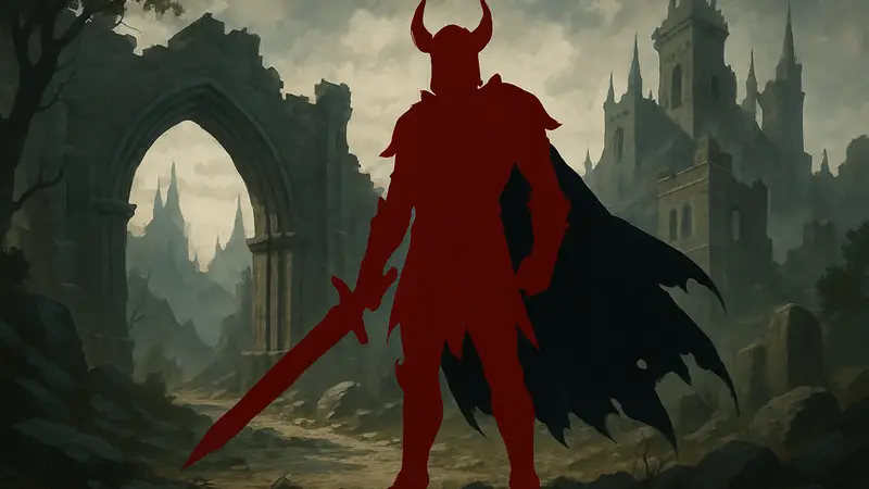 Изображение злодея или темного рыцаря, символизирующее новые подклассы D&D из Unearthed Arcana.