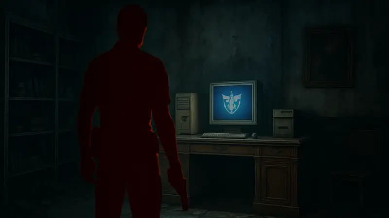 Скриншот из Resident Evil Requiem, на котором видна одна из найденных пасхалок, отсылающая к Code Veronica.