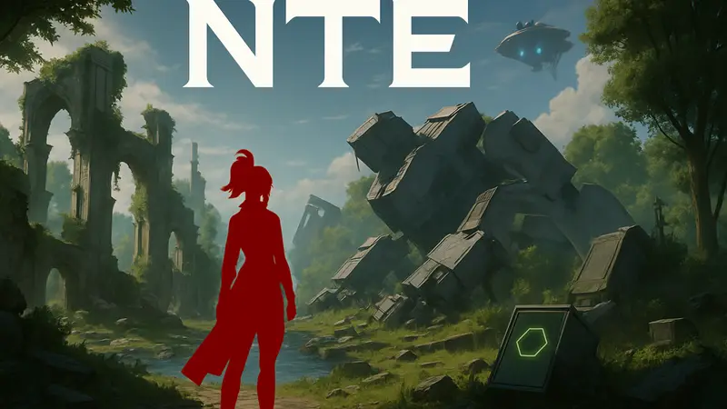 Скриншот или логотип игры NTE с элементами трассировки лучей (RTX), которые были отключены разработчиками.