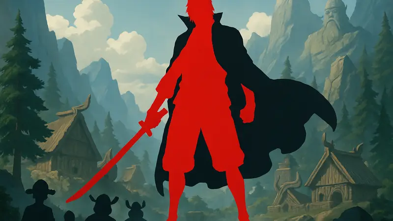 Шанкс, один из Ёнко из One Piece, демонстрирующий свою впечатляющую силу в арке Эльбаф.