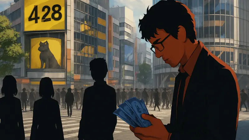 428 Shibuya Scramble, иллюстрация игры, краудфандинг, потеря денег, разработка игр, Дзиро Исии