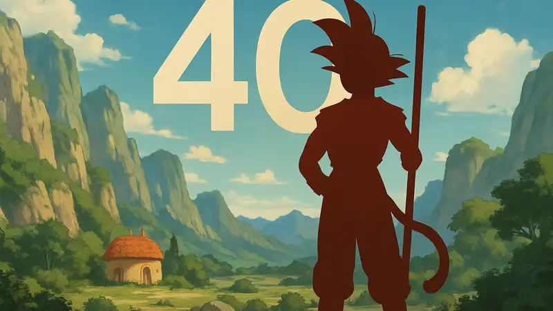 Гоку из аниме Dragon Ball в честь 40-летия сериала.