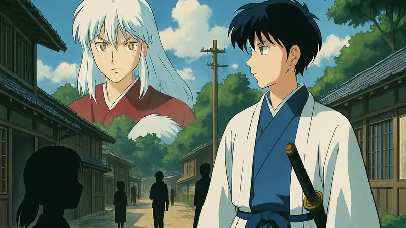 Скриншот из первого эпизода аниме MAO, стилизованный под работы 90-х годов