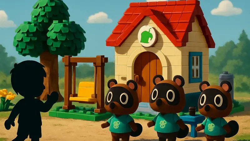 Набор LEGO «Весёлый день Тимми и Томми» по мотивам Animal Crossing.