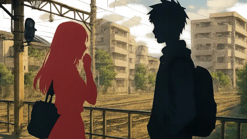 Тизер-постер аниме "Kininatteru Hito ga Otoko ja Nakatta" с изображением главных героев и логотипом.