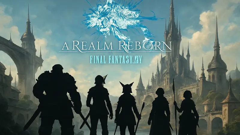 Логотип Final Fantasy XIV: A Realm Reborn с датой стрима "Letter from the Producer Live XCI".