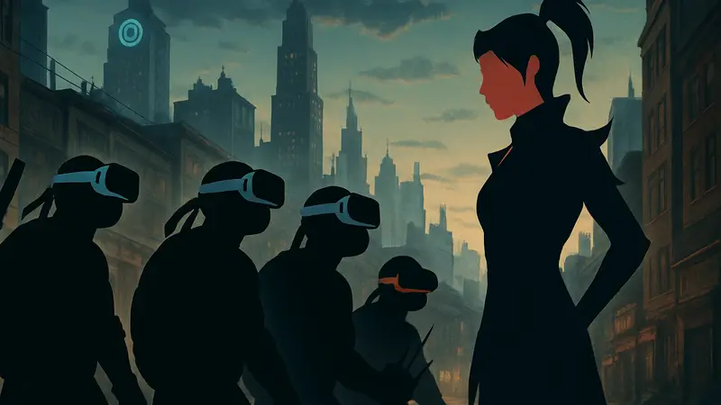 Черепашки-ниндзя в VR-шлемах, или Карай как главный злодей игры Empire City