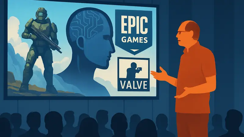 Тим Суини, глава Epic Games, обсуждает будущее игровой индустрии и ИИ на конференции.