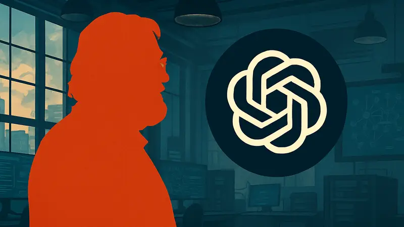 Гейб Ньюэлл и логотип OpenAI, символизирующие сотрудничество в сфере ИИ и технологий.