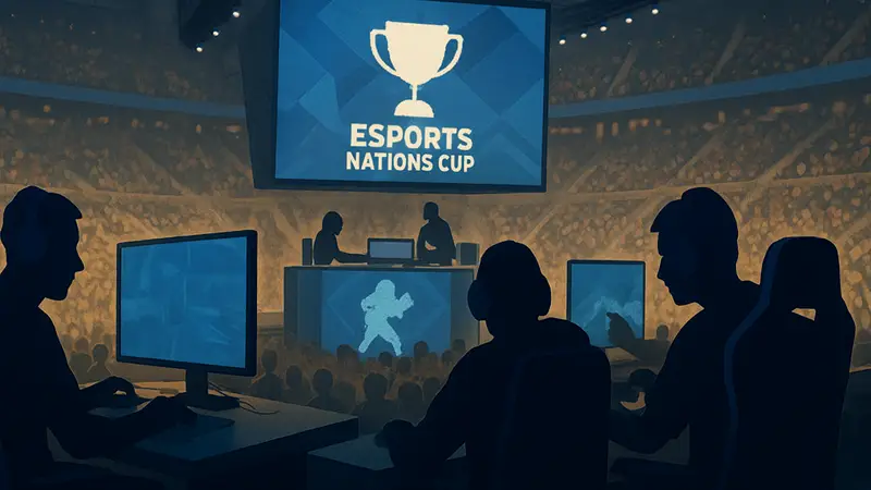 Игроки соревнуются на киберспортивном турнире Esports Nations Cup в Эр-Рияде.
