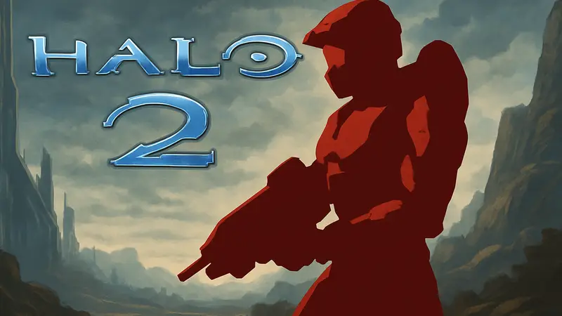 Мастер Чиф из Halo на фоне логотипа Halo 2, тизер ремейка игры