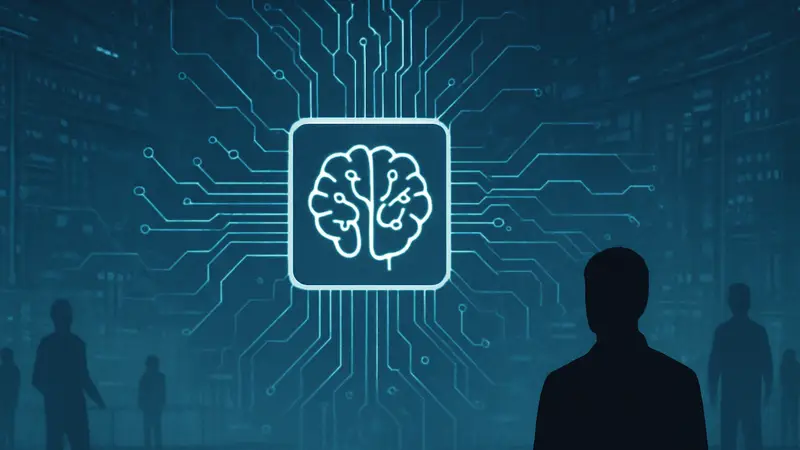 Логотип Zhipu AI или изображение нейросети, символизирующее искусственный интеллект и кибербезопасность.