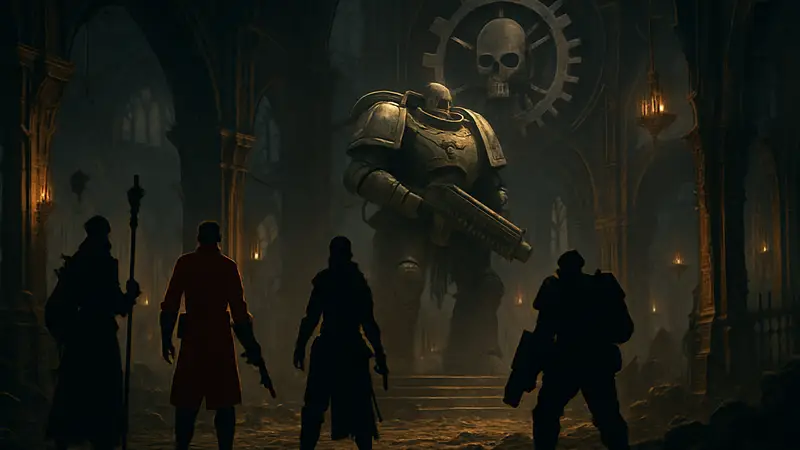 Кадры из бета-версии Warhammer 40,000 Dark Heresy от Owlcat Games, демонстрирующие игровой процесс и атмосферу