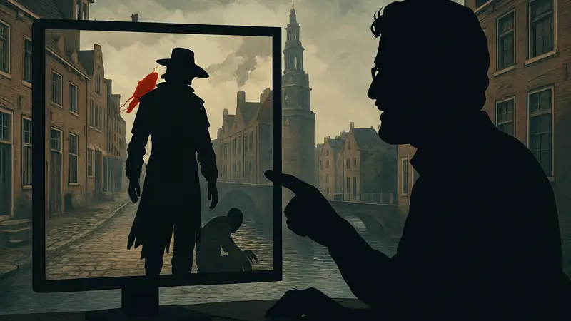 Патрис Дезиле демонстрирует игру 1666: Amsterdam, кадр из демо.