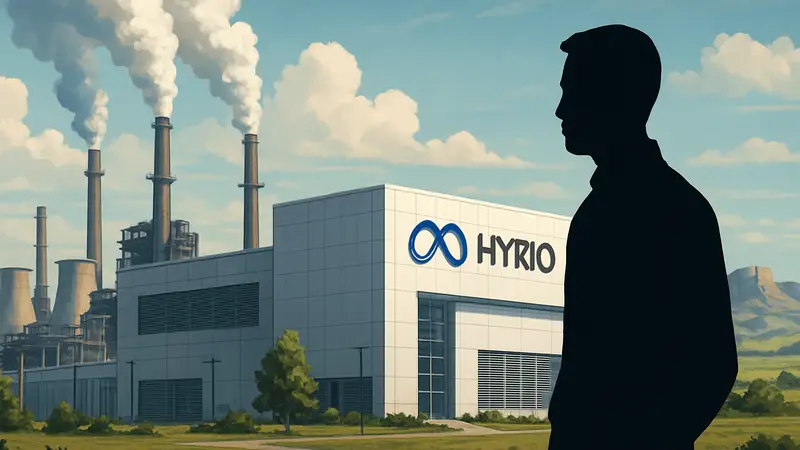 Дата-центр Meta Hyperion AI, питающийся от газовых электростанций, на фоне Южной Дакоты.