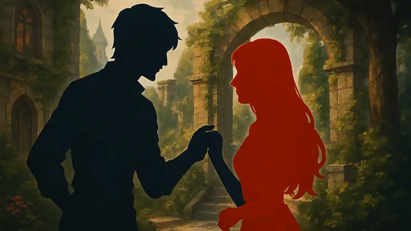 Игрок взаимодействует с персонажем в RPG Blood of Dawnwalker, иллюстрируя систему романтических отношений.