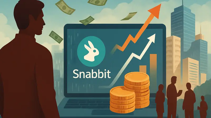 Индийский стартап Snabbit, логотип компании, финансирование цифровых сервисов.