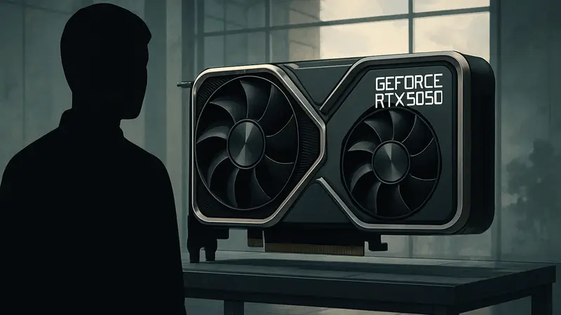 Видеокарта NVIDIA GeForce RTX 5050 концепт или рендер
