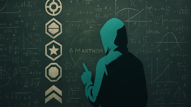 Схематичное изображение рейтинговой системы Marathon с математическими формулами