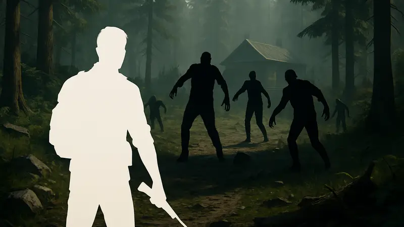 Скриншот из игры The Living Forest, зомби-выживалка, бесплатная в Steam до 13 апреля