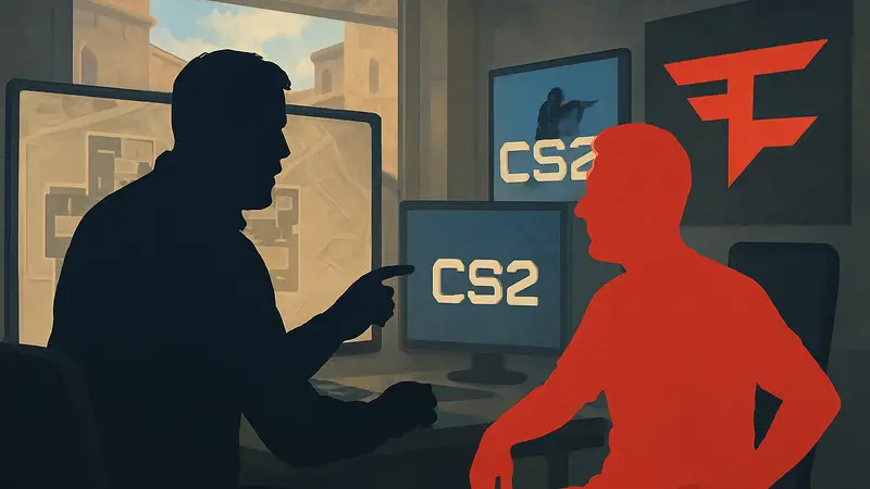 Тренер zonic и капитан karrigan из FaZe Clan обсуждают стратегию команды по CS2.