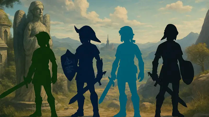 Сравнение различных визуальных стилей Link из игр Legend of Zelda от Kotaku.