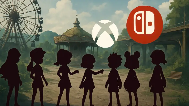 World's End Club: персонажи игры и логотипы Xbox, Nintendo Switch