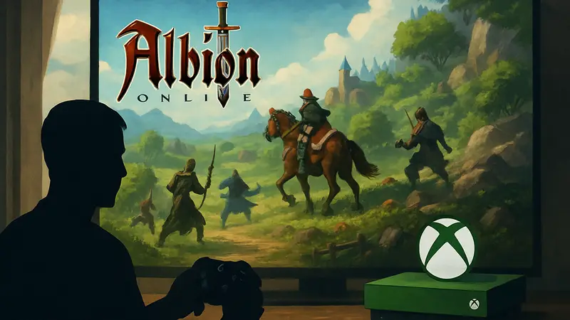 Логотип Albion Online, геймплей Albion Online на Xbox, MMORPG для Xbox 2026