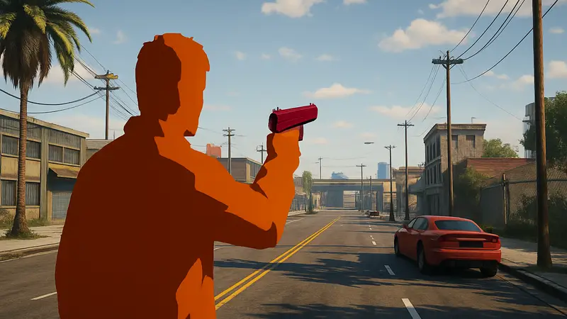 Игровой скриншот Grand Outlaws, криминальная песочница на Android, мобильная игра