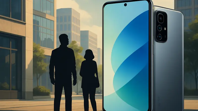 Смартфон Xiaomi 17 в стильном корпусе, демонстрирующий экран и дизайн