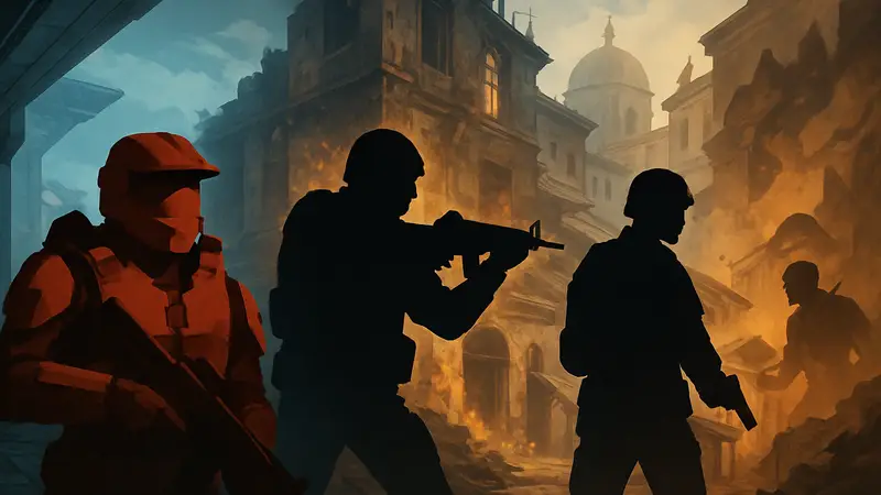 Обложка статьи с заголовком 'Величайшие FPS-шедевры всех времён' и иллюстрациями шутеров.