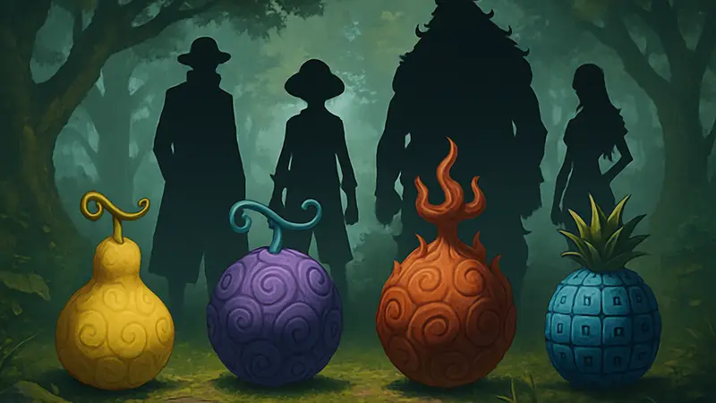 Изображение Дьявольских фруктов из One Piece, ключевые силы для сюжета