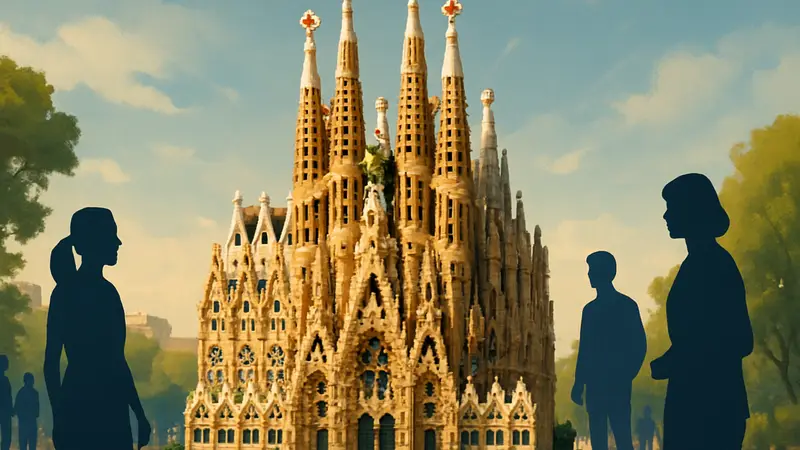 Изображение самого большого набора LEGO, возможно, модели Саграда Фамилия.