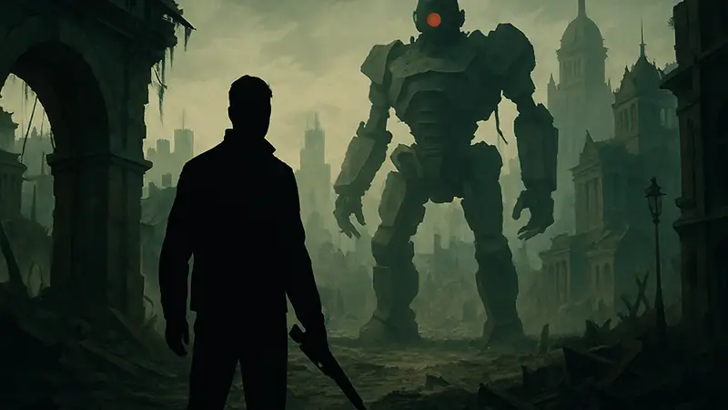 Фрагмент концепт-арта культовой ПК-игры, загадка для знатоков игровой индустрии.