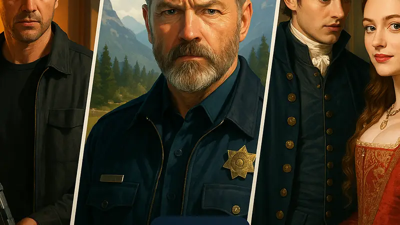 Коллаж из кадров сериалов Steal, Tin Star и My Lady Jane, доступных на Prime Video для просмотра.