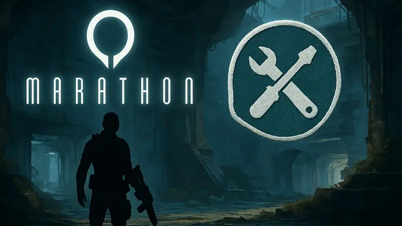 Логотип игры Marathon, изображение патча, исправление ошибок шутера.